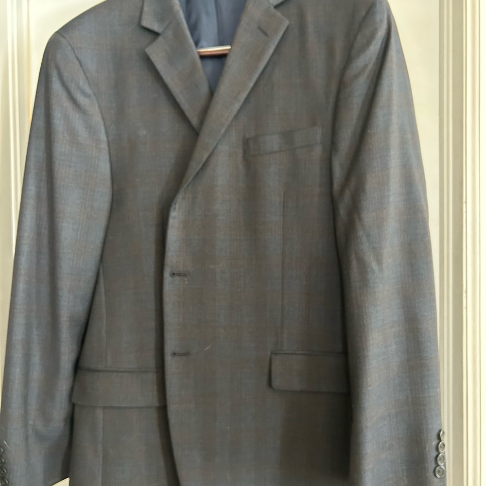 Hart Schaffner Marx navy and blue Charcoal Blazer